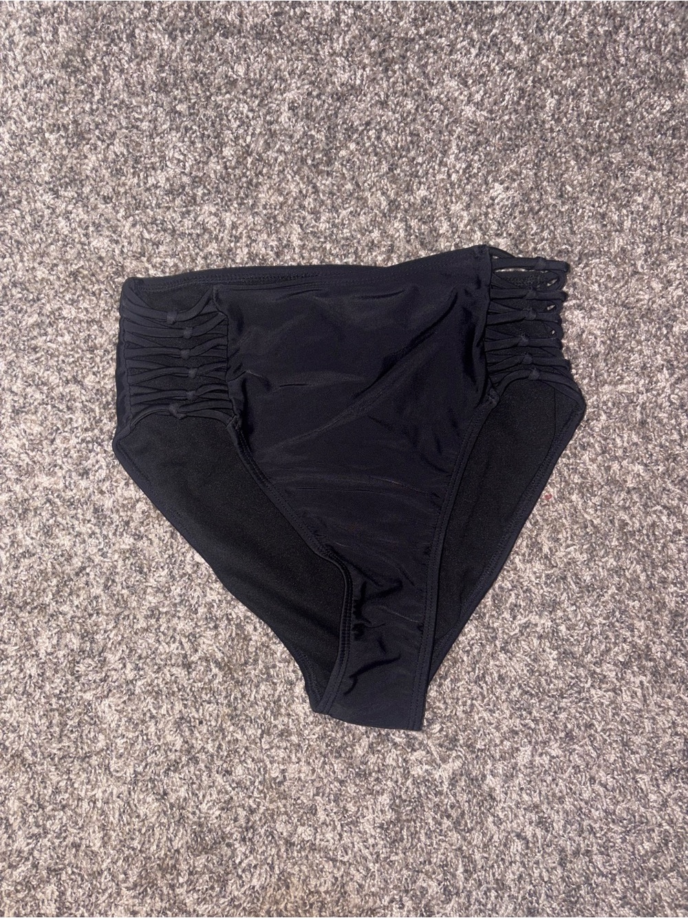 Xhilaration High Waist Black Bikini Bottoms